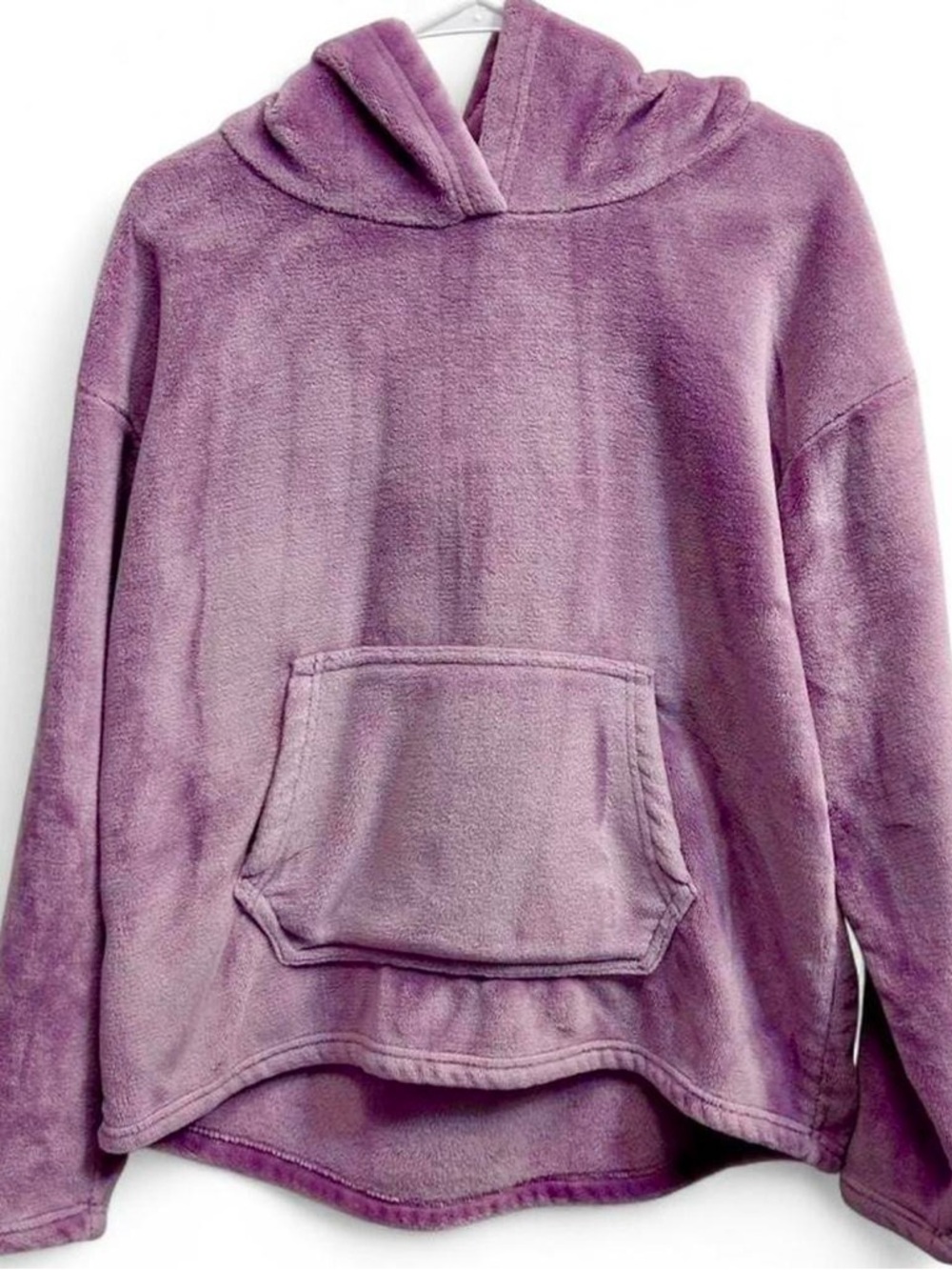 Lavender colored Champion velour hoodie